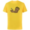 thumbnail image 1 of Marvel Studios I Am Groot Poot! - Short Sleeve Cotton T-Shirt for Adults - Customized-Yellow, 1 of 5