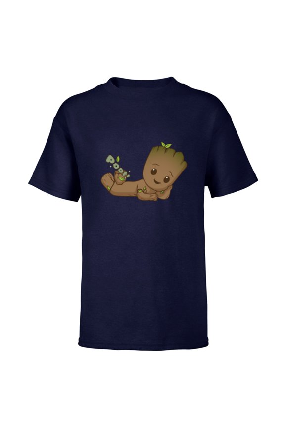 Studios I Am Groot Poot! - Short Sleeve T-Shirt for Kids - Customized-Navy