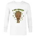 thumbnail image 1 of Marvel Studios I Am Groot Says Hello - Long Sleeve T-Shirt for Men - Customized-White, 1 of 5
