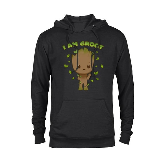 Marvel Studios I Am Groot Says Hello - Pullover Hoodie for Adults - Customized-Black