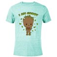 thumbnail image 1 of Marvel Studios I Am Groot Says Hello - Short Sleeve Blended T-Shirt for Adults - Customized-Ocean Blue, 1 of 5