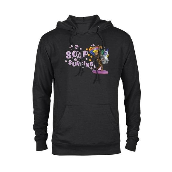 Marvel Studios I Am Groot Soap Surfing - Pullover Hoodie for Adults - Customized-Black