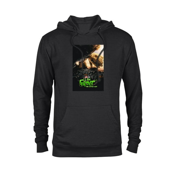 Marvel Studios I Am Groot The Little Guy Episode Poster - Pullover Hoodie for Adults - Customized-Black