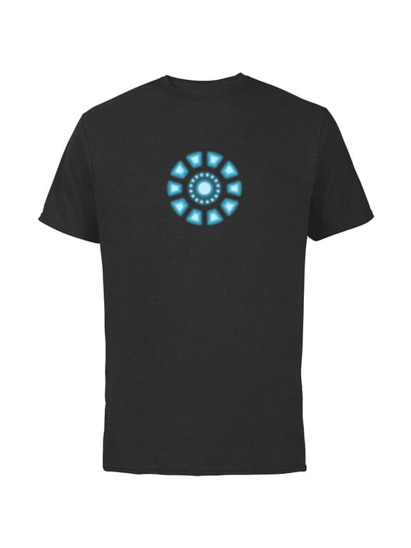 Studios Iron Man Tony Stark Arc Reactor Classic - Short Sleeve Cotton T-Shirt for Adults - Customized-Black