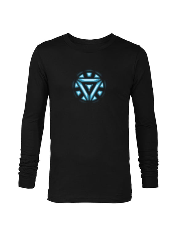 Studios Iron Man Tony Stark Arc Reactor - Long Sleeve T-Shirt for Men - Customized-Black