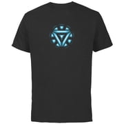 Marvel Studios Iron Man Tony Stark Arc Reactor - Short Sleeve Cotton T-Shirt for Adults - Customized-Black