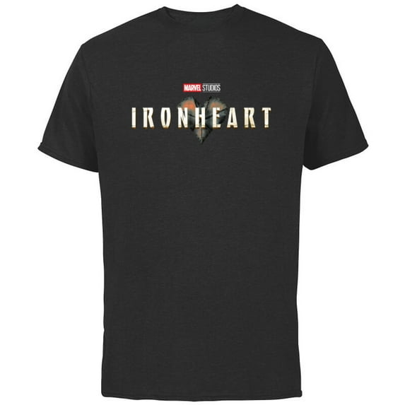 Marvel Studios Ironheart - Short Sleeve Cotton T-Shirt for Adults - Customized-Black