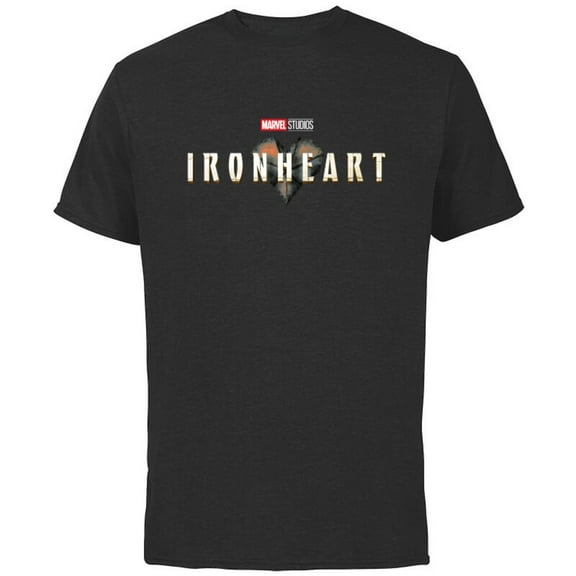 Marvel Studios Ironheart - Short Sleeve Cotton T-Shirt for Adults - Customized-Black
