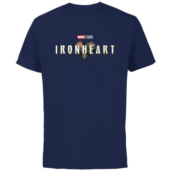 Marvel Studios Ironheart - Short Sleeve Cotton T-Shirt for Adults - Customized-Navy