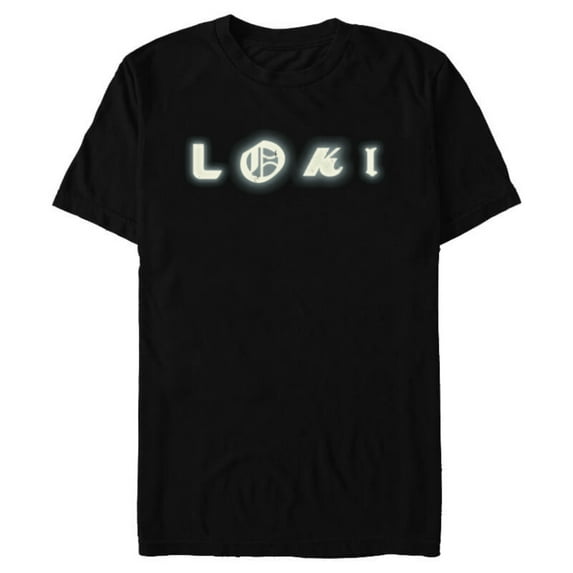 Marvel Studios Loki Letters Black - Short Sleeve Blended T-Shirt for Adults - Customized-Black