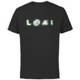 thumbnail image 1 of Marvel Studios Loki Letters Black - Short Sleeve Cotton T-Shirt for Adults - Customized-Black, 1 of 5