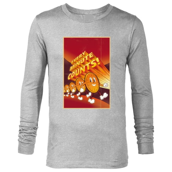 Marvel Studios Loki S2 TVA Miss Minutes Every Minute Counts - Long Sleeve T-Shirt for Men - Customized-Athletic Heather