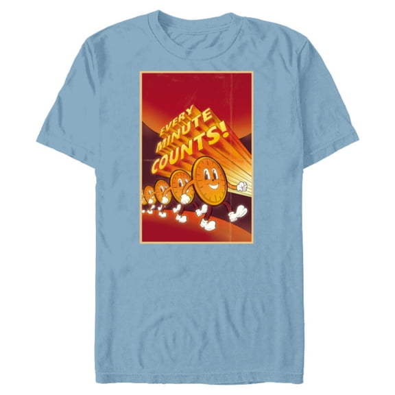 Marvel Studios Loki S2 TVA Miss Minutes Every Minute Counts - Short Sleeve Blended T-Shirt for Adults - Customized-Ocean Blue