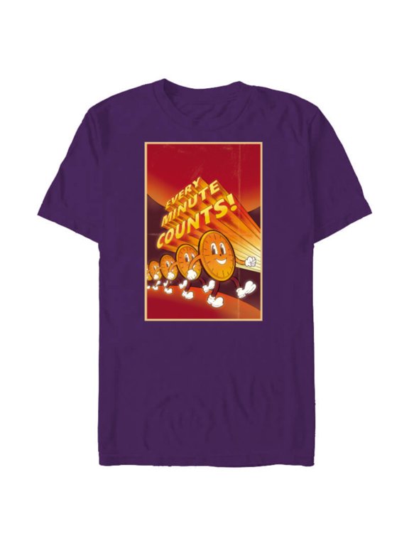 Studios Loki S2 TVA Miss Minutes Every Minute Counts - Short Sleeve Blended T-Shirt for Adults - Customized-Purple