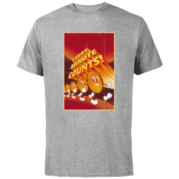 Marvel Studios Loki S2 TVA Miss Minutes Every Minute Counts - Short Sleeve Cotton T-Shirt for Adults - Customized-Athletic Heather
