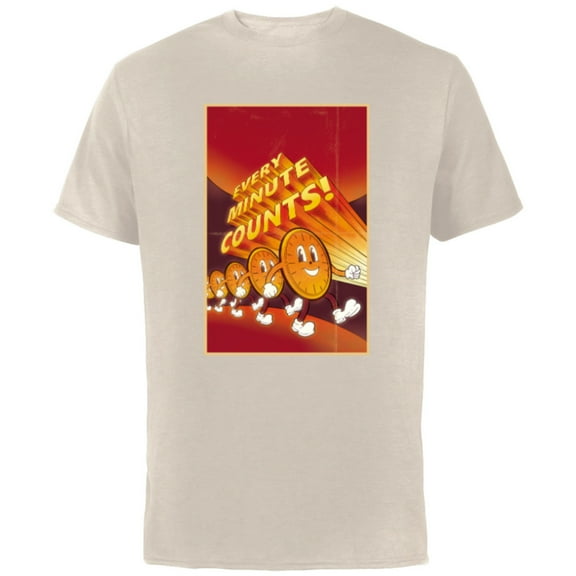 Marvel Studios Loki S2 TVA Miss Minutes Every Minute Counts - Short Sleeve Cotton T-Shirt for Adults - Customized-Natural