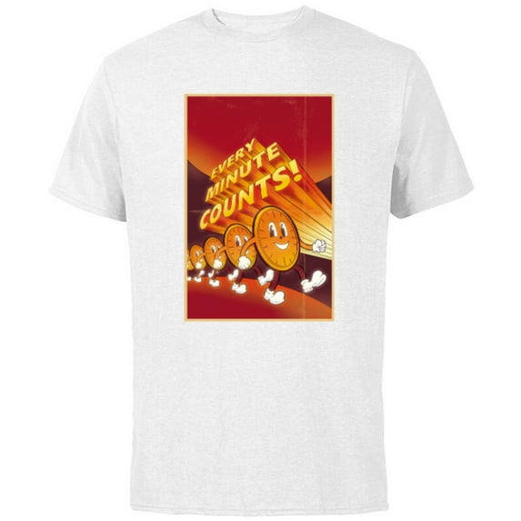 Marvel Studios Loki S2 TVA Miss Minutes Every Minute Counts - Short Sleeve Cotton T-Shirt for Adults - Customized-White