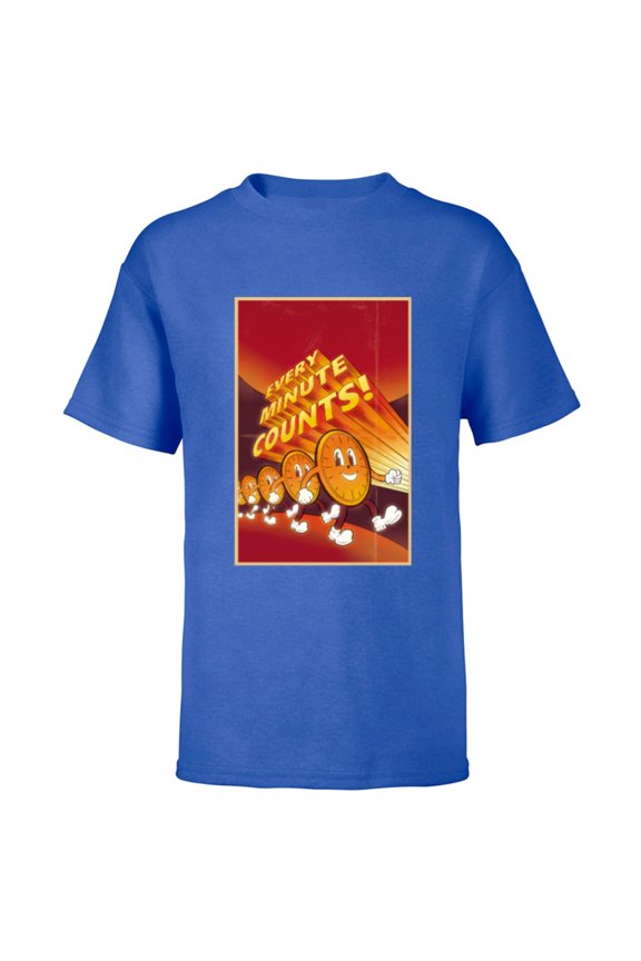 Studios Loki S2 TVA Miss Minutes Every Minute Counts - Short Sleeve T-Shirt for Kids - Customized-Royal