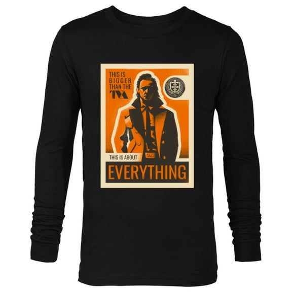 Marvel Studios Loki Season 2 Bigger Than the TVA Disney  MCU - Long Sleeve T-Shirt for Men - Customized-Black