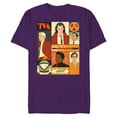 thumbnail image 1 of Marvel Studios Loki Season 2 Faces of the TVA & Pie Disney+ - Short Sleeve Blended T-Shirt for Adults - Customized-Purple, 1 of 5