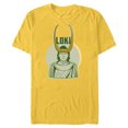 thumbnail image 1 of Marvel Studios Loki Season 2 God Loki Classic Art - Short Sleeve Blended T-Shirt for Adults - Customized-Yellow, 1 of 5