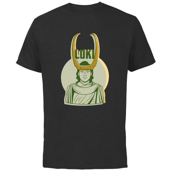 Marvel Studios Loki Season 2 God Loki Classic Art - Short Sleeve Cotton T-Shirt for Adults - Customized-Black
