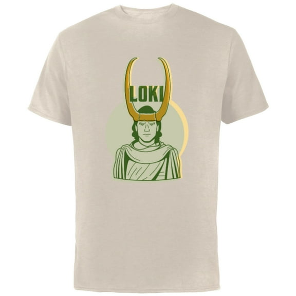 Marvel Studios Loki Season 2 God Loki Classic Art - Short Sleeve Cotton T-Shirt for Adults - Customized-Natural