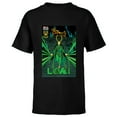 thumbnail image 1 of Marvel Studios Loki Season 2 God Loki Comic Cover Art Homage - Short Sleeve T-Shirt for Kids - Customized-Black, 1 of 5
