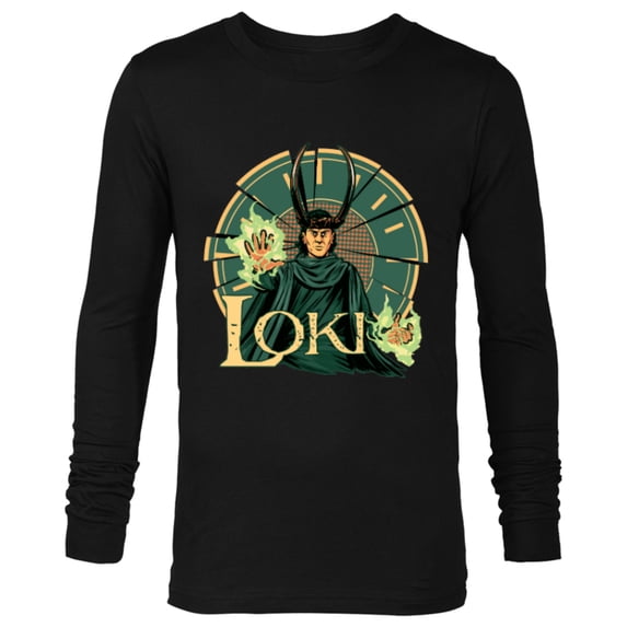 Marvel Studios Loki Season 2 God Loki Fractured Time - Long Sleeve T-Shirt for Men - Customized-Black