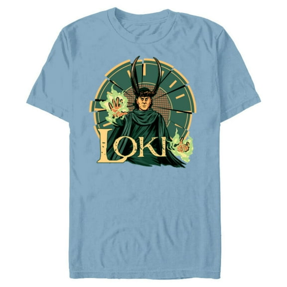 Marvel Studios Loki Season 2 God Loki Fractured Time - Short Sleeve Blended T-Shirt for Adults - Customized-Ocean Blue