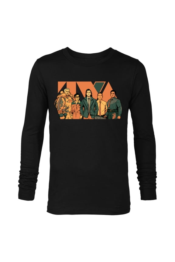 Studios Loki Season 2 Loki Crew TVA Logo Disney+ MCU - Long Sleeve T-Shirt for Men - Customized-Black