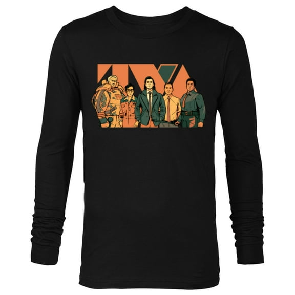 Marvel Studios Loki Season 2 Loki Crew TVA Logo Disney+ MCU - Long Sleeve T-Shirt for Men - Customized-Black