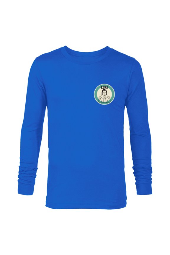 Studios Loki Season 2 Loki Toon Style Corner Image - Long Sleeve T-Shirt for Men - Customized-Navy