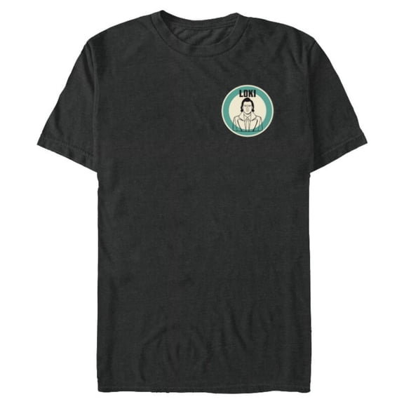 Marvel Studios Loki Season 2 Loki Toon Style Corner Image - Short Sleeve Blended T-Shirt for Adults - Customized-Dark Heather