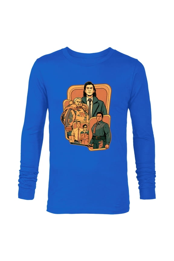 Studios Loki Season 2 Loki and TVA Crew Disney+ MCU - Long Sleeve T-Shirt for Men - Customized-Navy