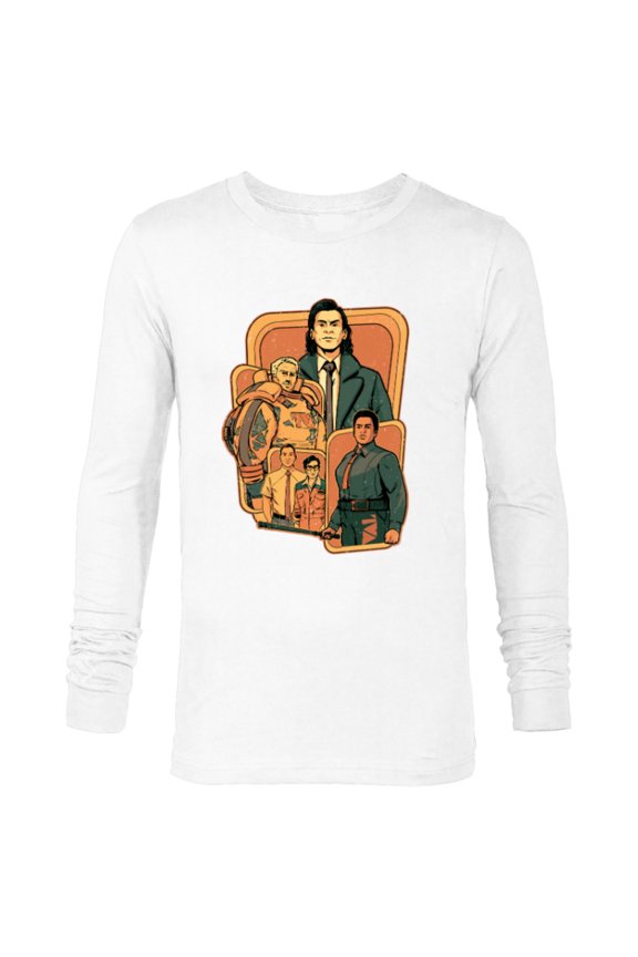 Studios Loki Season 2 Loki and TVA Crew Disney+ MCU - Long Sleeve T-Shirt for Men - Customized-White