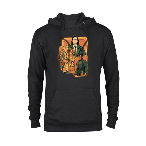 Marvel Studios Loki Season 2 Loki and TVA Crew Disney+ MCU - Pullover Hoodie for Adults - Customized-Black