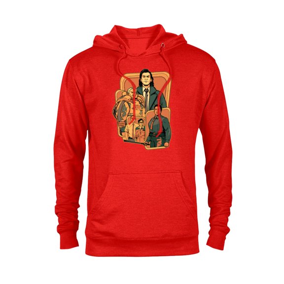 Marvel Studios Loki Season 2 Loki and TVA Crew Disney+ MCU - Pullover Hoodie for Adults - Customized-Red