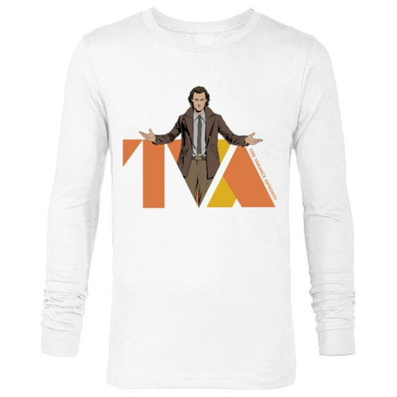 Marvel Studios Loki Season 2 Loki and TVA Logo Disney+ MCU - Long Sleeve T-Shirt for Men - Customized-White