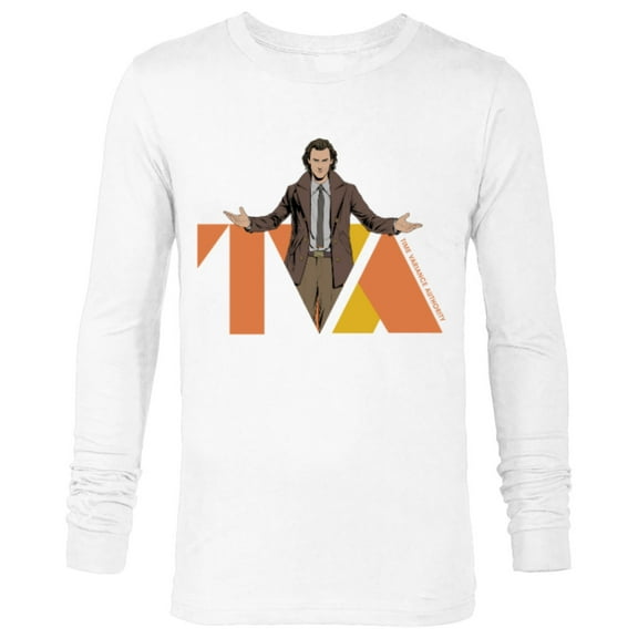 Marvel Studios Loki Season 2 Loki and TVA Logo Disney+ MCU - Long Sleeve T-Shirt for Men - Customized-White
