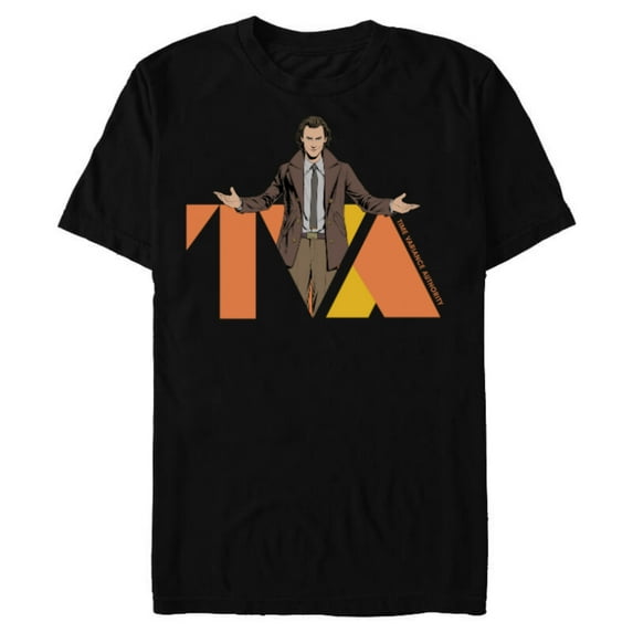 Marvel Studios Loki Season 2 Loki and TVA Logo Disney+ MCU - Short Sleeve Blended T-Shirt for Adults - Customized-Black