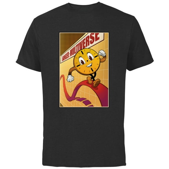 Marvel Studios Loki Season 2 Miss Minutes Danger Multiverse - Short Sleeve Cotton T-Shirt for Adults - Customized-Black