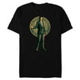 thumbnail image 1 of Marvel Studios Loki Season 2 Suit and TVA Logo Crest - Short Sleeve Blended T-Shirt for Adults - Customized-Black, 1 of 5