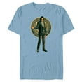 thumbnail image 1 of Marvel Studios Loki Season 2 Suit and TVA Logo Crest - Short Sleeve Blended T-Shirt for Adults - Customized-Ocean Blue, 1 of 5