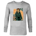thumbnail image 1 of Marvel Studios Loki Season 2 Sylvie Shattered Disney+ MCU - Long Sleeve T-Shirt for Men - Customized-Athletic Heather, 1 of 5