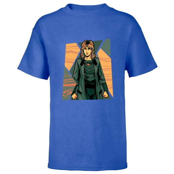 Marvel Studios Loki Season 2 Sylvie Shattered Disney  MCU - Short Sleeve T-Shirt for Kids - Customized-Royal