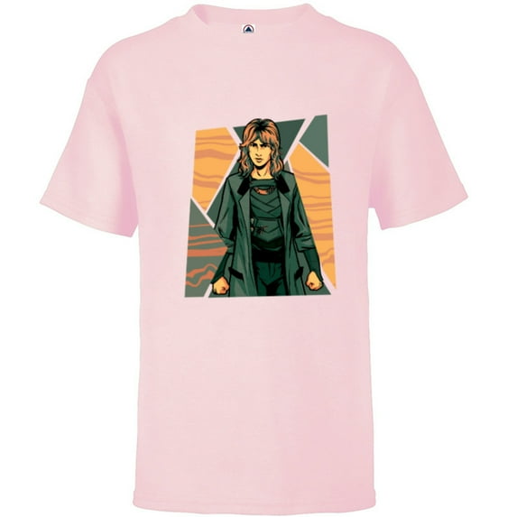 Marvel Studios Loki Season 2 Sylvie Shattered Disney+ MCU - Short Sleeve T-Shirt for Kids - Customized-Soft Pink