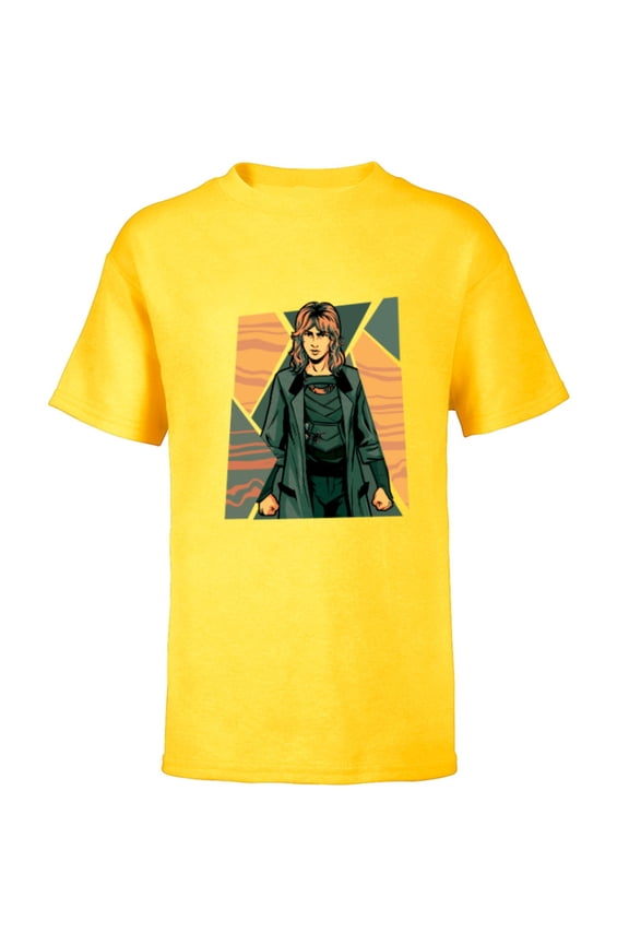 Studios Loki Season 2 Sylvie Shattered Disney+ MCU - Short Sleeve T-Shirt for Kids - Customized-Yellow