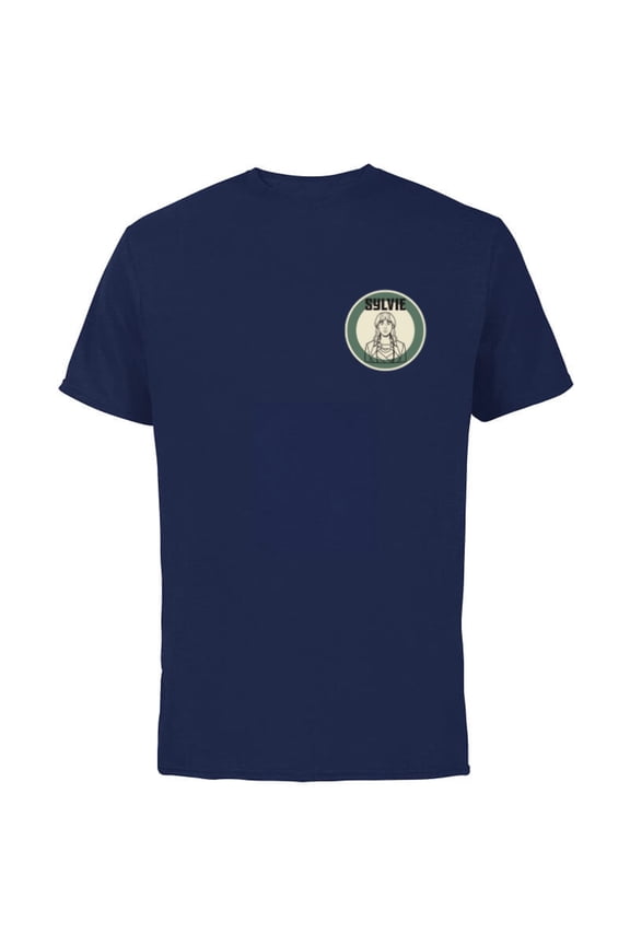 Studios Loki Season 2 Sylvie Toon Style Corner Image - Short Sleeve Cotton T-Shirt for Adults - Customized-Navy