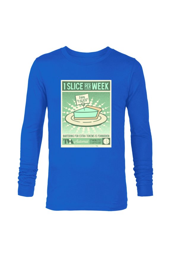 Studios Loki Season 2 TVA Automat 1 Slice of Pie MCU - Long Sleeve T-Shirt for Men - Customized-Navy